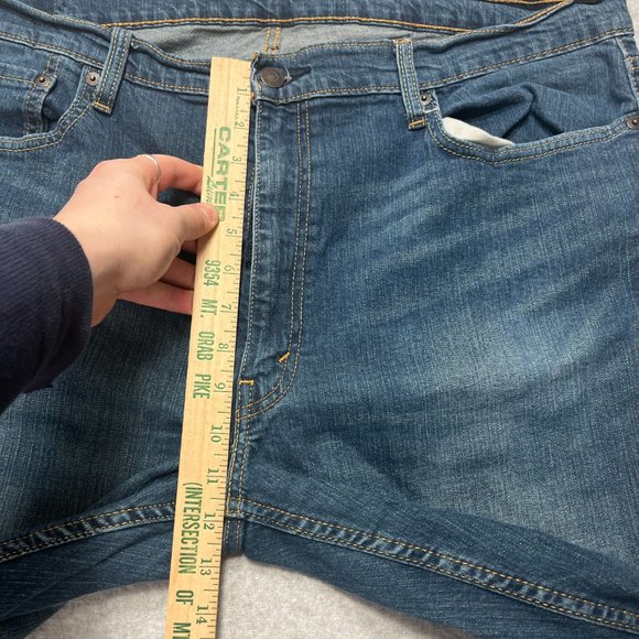 Levis Jeans Mens 40x30 Blue 559 Relaxed Straight Cotton Blend Denim (Meas 40x29) - Picture 5 of 10